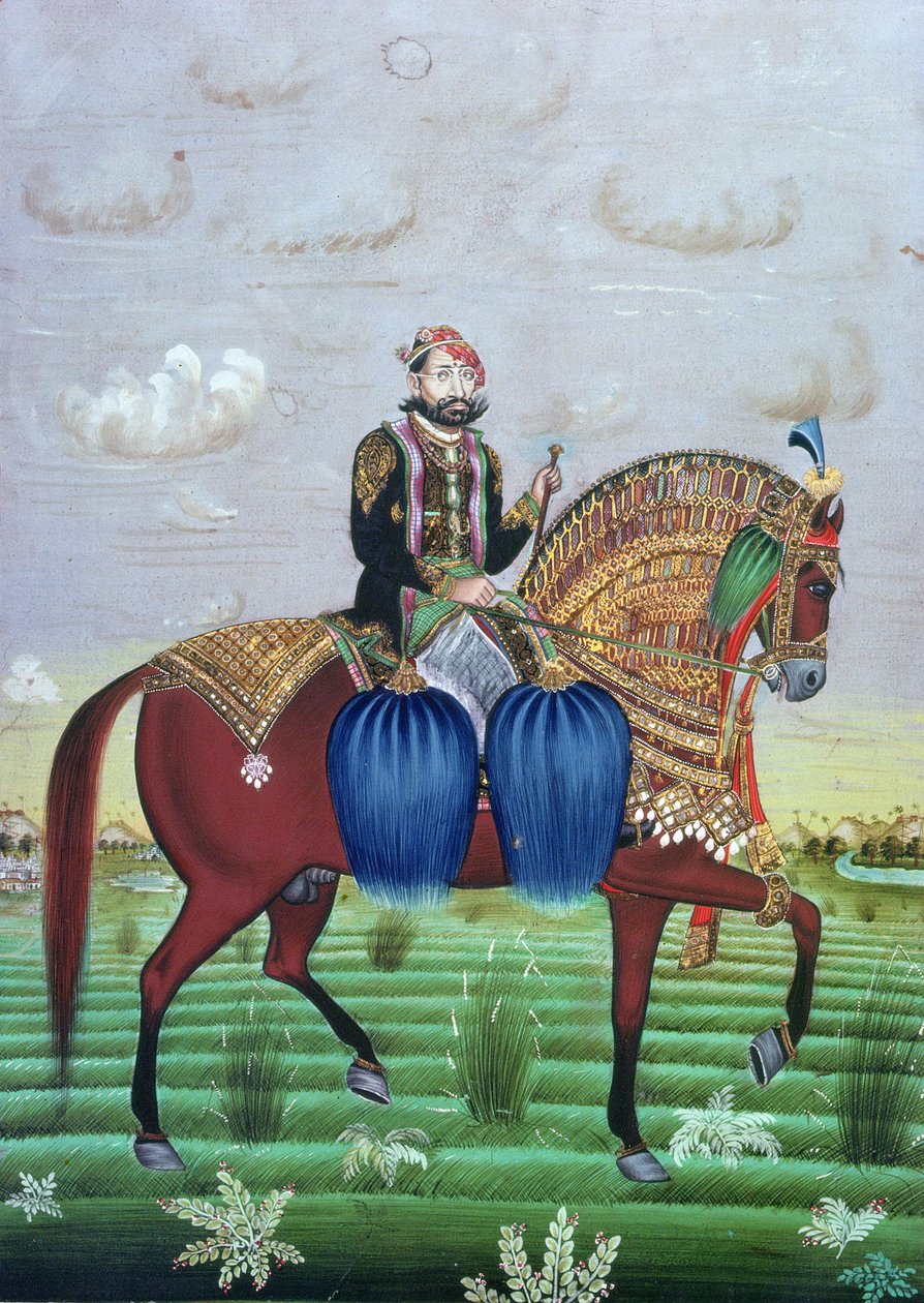 ジャイプールのマハラジャ・ジャイ・シン2世（1699年～1743年） 作： 学校インド