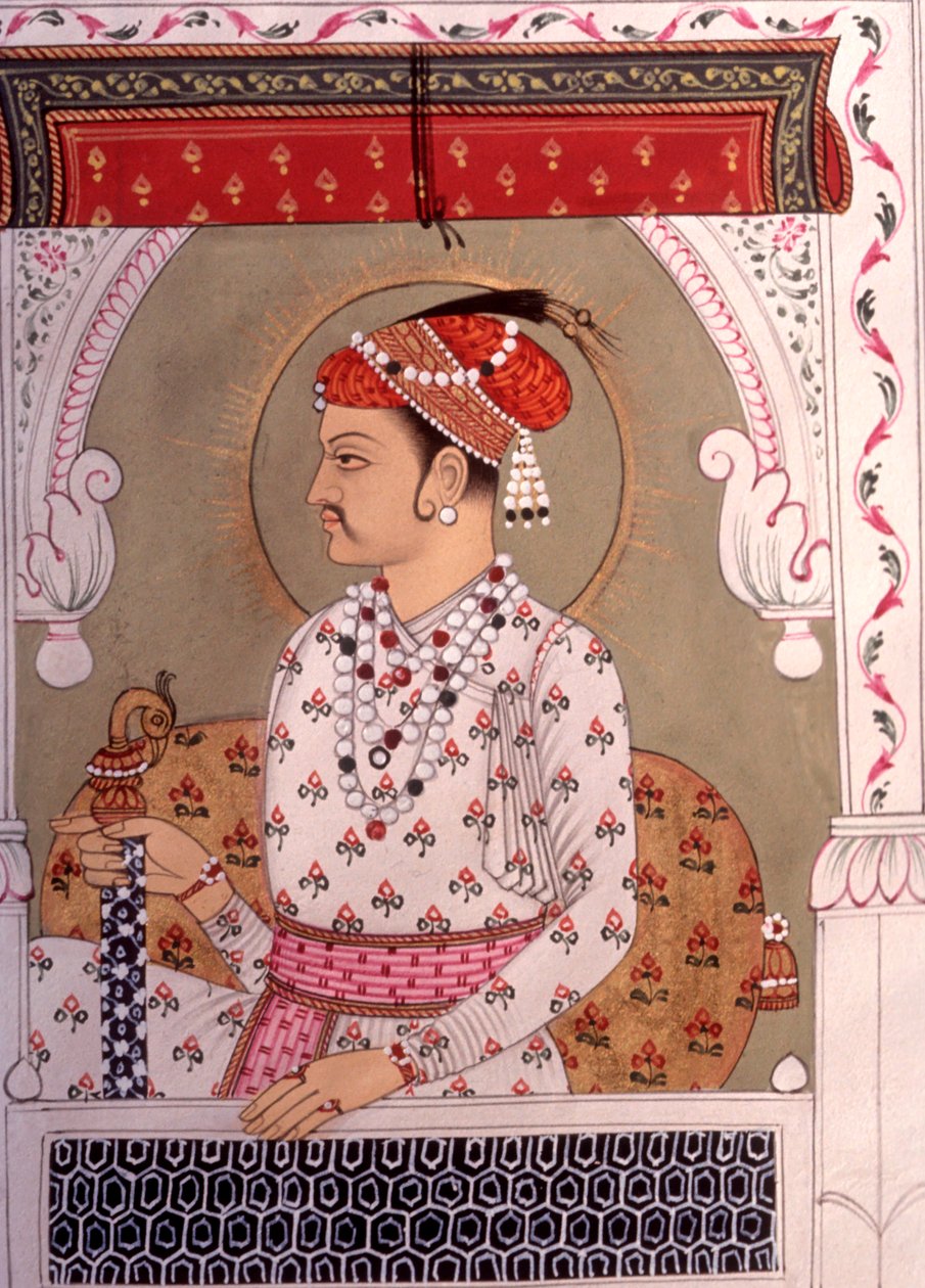 インド、ラジャスタン州、ミニチュア絵画王 作： 学校インド