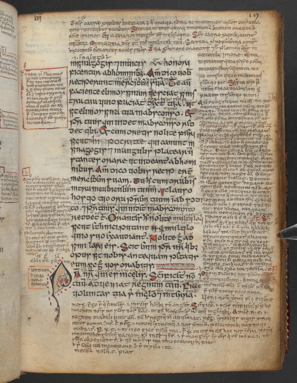 Harley 1802, f.19r, Gospels of Maelbrigte (the 