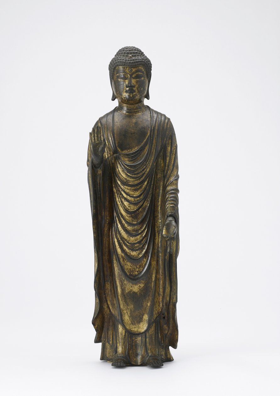 無限の光を持つ仏陀「阿弥陀如来」 鎌倉時代（金銅製 作： 日本語学校