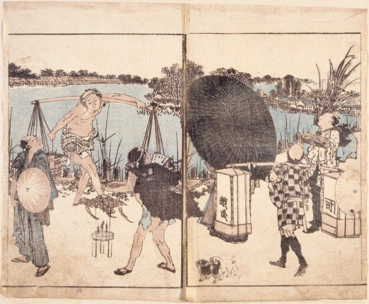 無題（カラー木版画） 作： 学校日本語