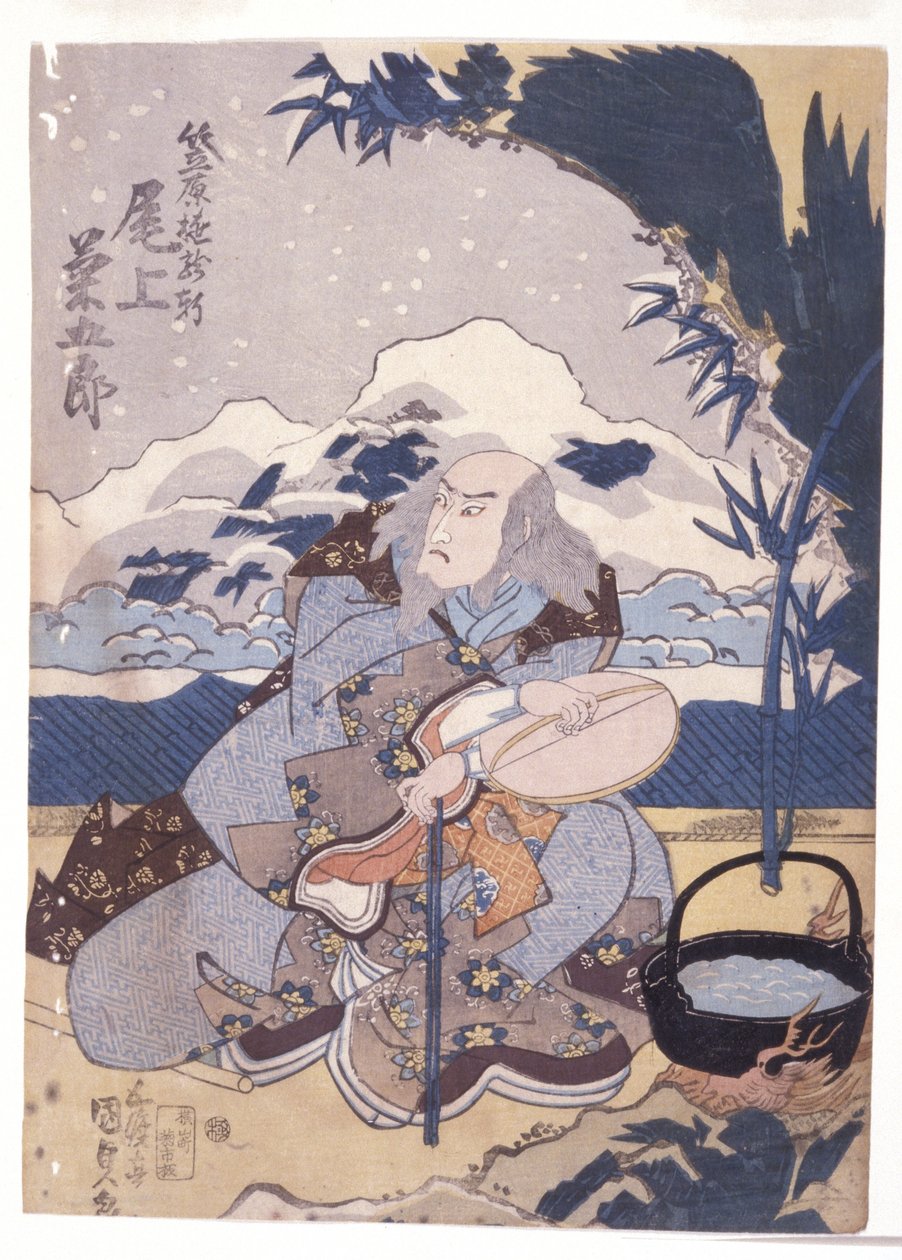 無題（カラー木版画） 作： 学校日本語