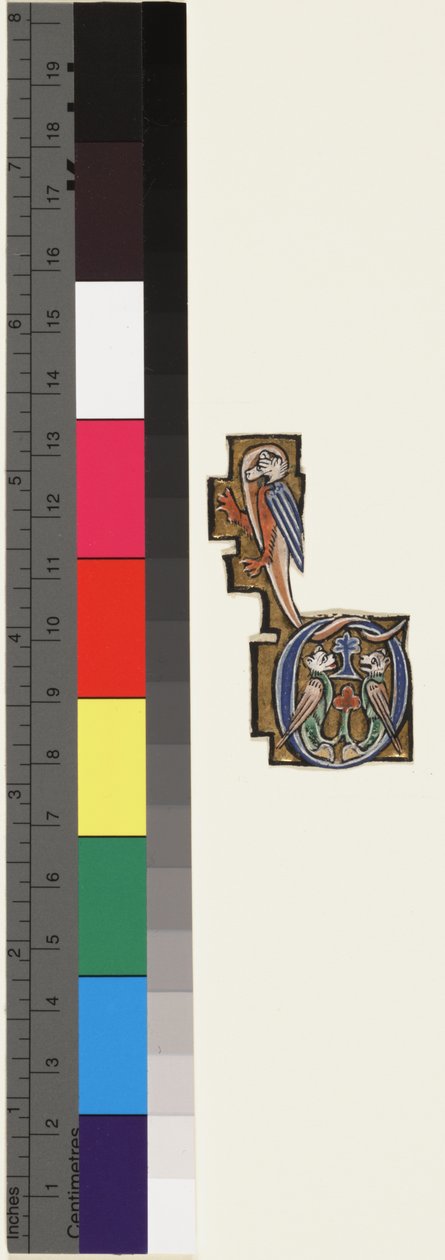 頭文字D、psalter-hours、c.1270（ベラムの金とテンペラ） 作： 学校モサン