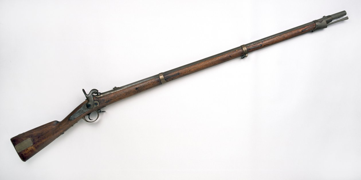 1845年モデルのロシア製.709インチパーカッションマスケット 作： 学校ロシア語