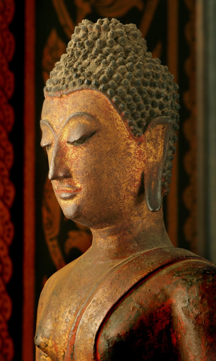 スコータイの仏像 スコータイ様式 仏頭 Buddha【アンティーク】 タイ