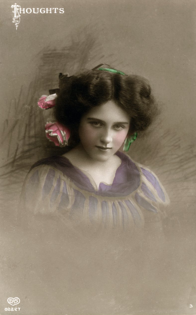「思考」、c1890-1910。 作： Schwerdffeger and Co