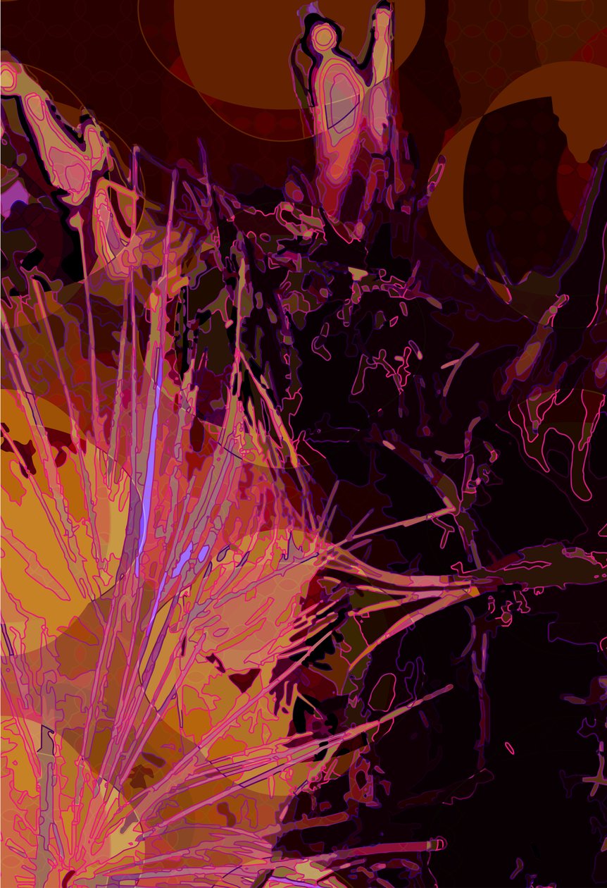 Artichoke_abst_vert6(デジタル) 作： スコット・J・デイビス