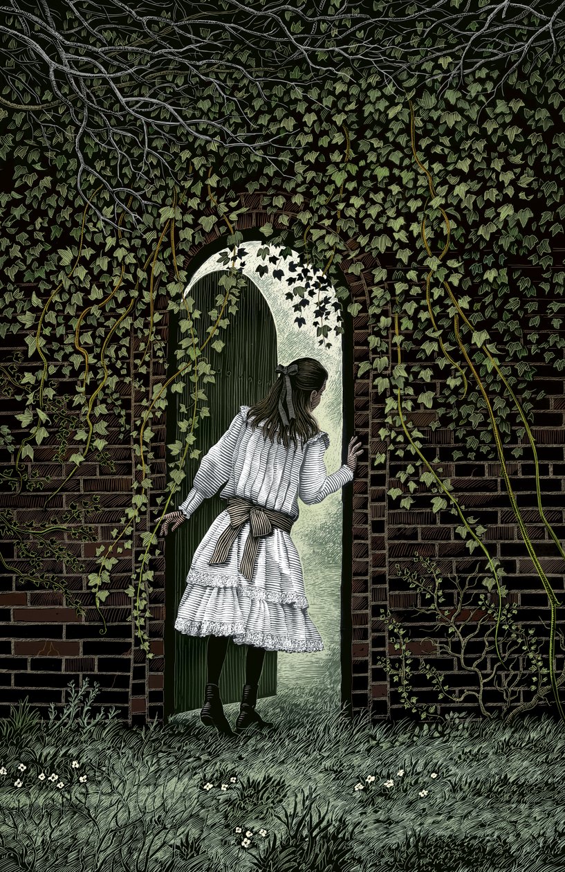 秘密の花園, 2004 (スクラッチボード、デジタル彩色) 作： 