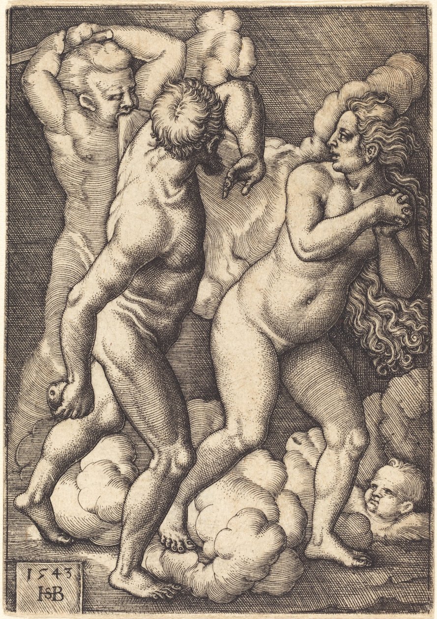 楽園からの追放 作： Sebald Beham