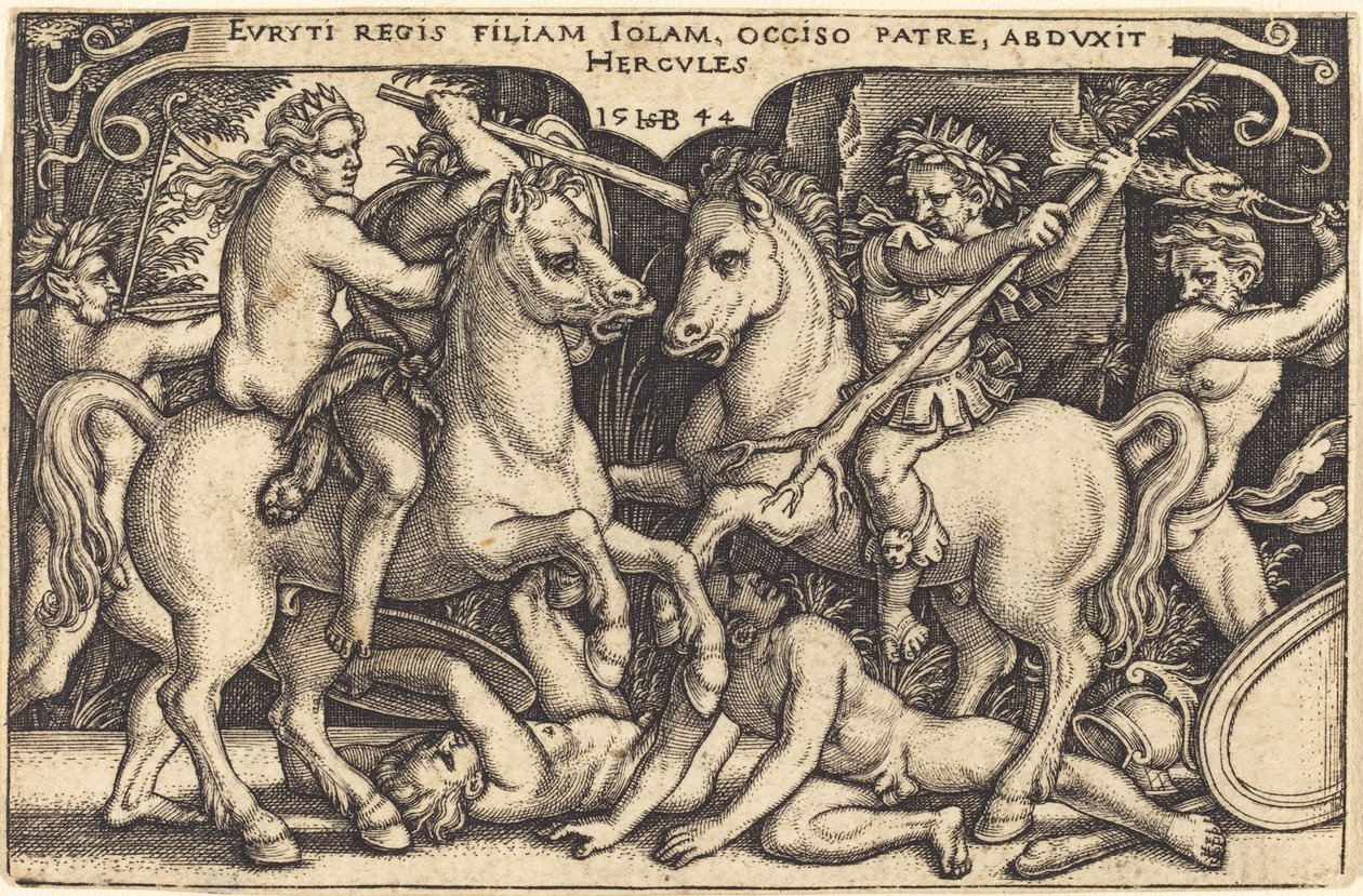 ヘラクレスとイオレ 作： Sebald Beham