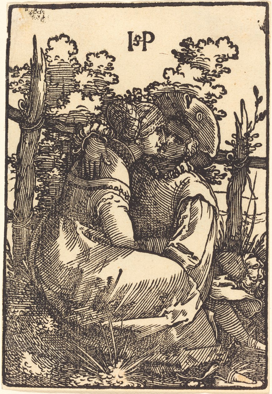 フェンスのそばの恋人 作： Sebald Beham