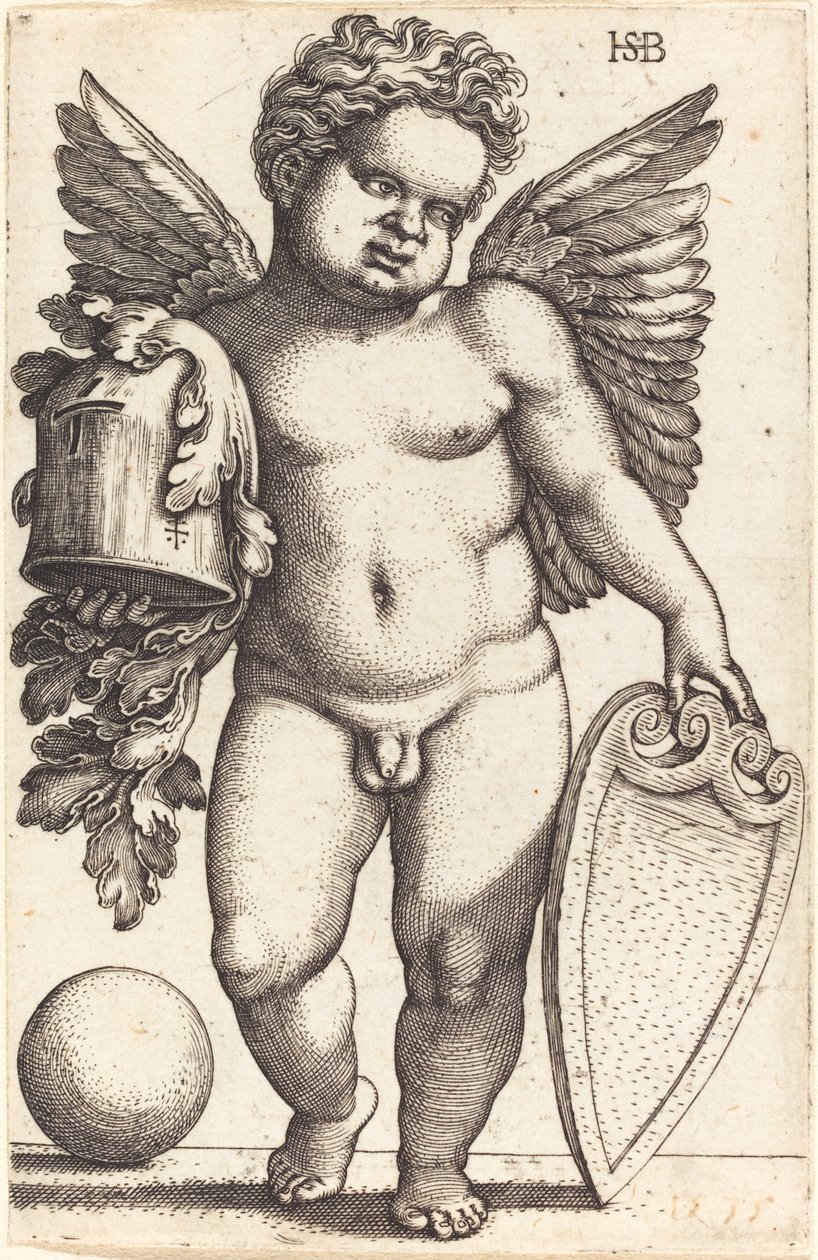 紋章を持つ男性の天才 作： Sebald Beham