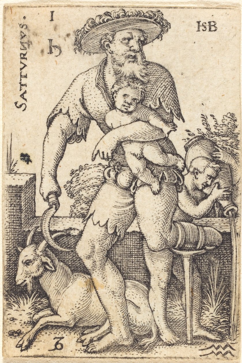 土星 作： Sebald Beham