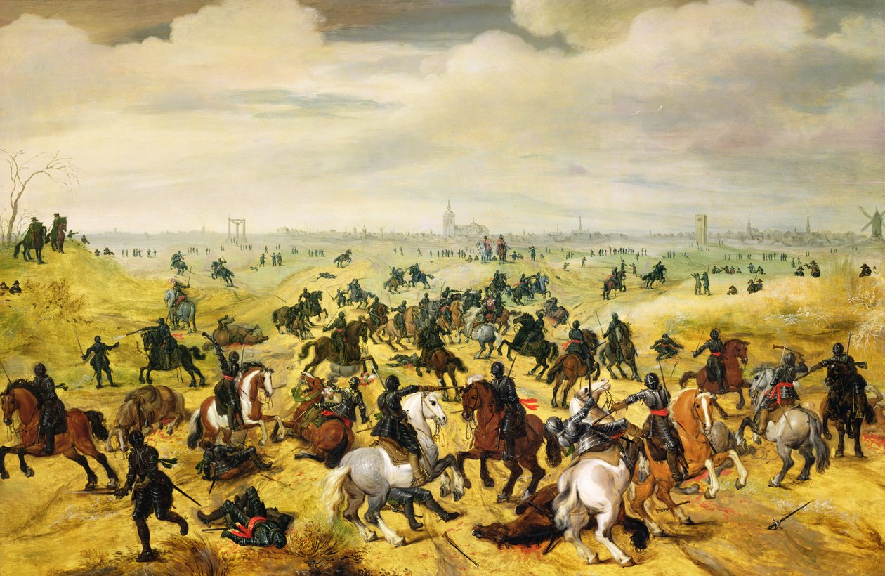 レッカービーチェの戦い、1600（パネル）（77047ペア） 作： セバスチャン・ヴランクス