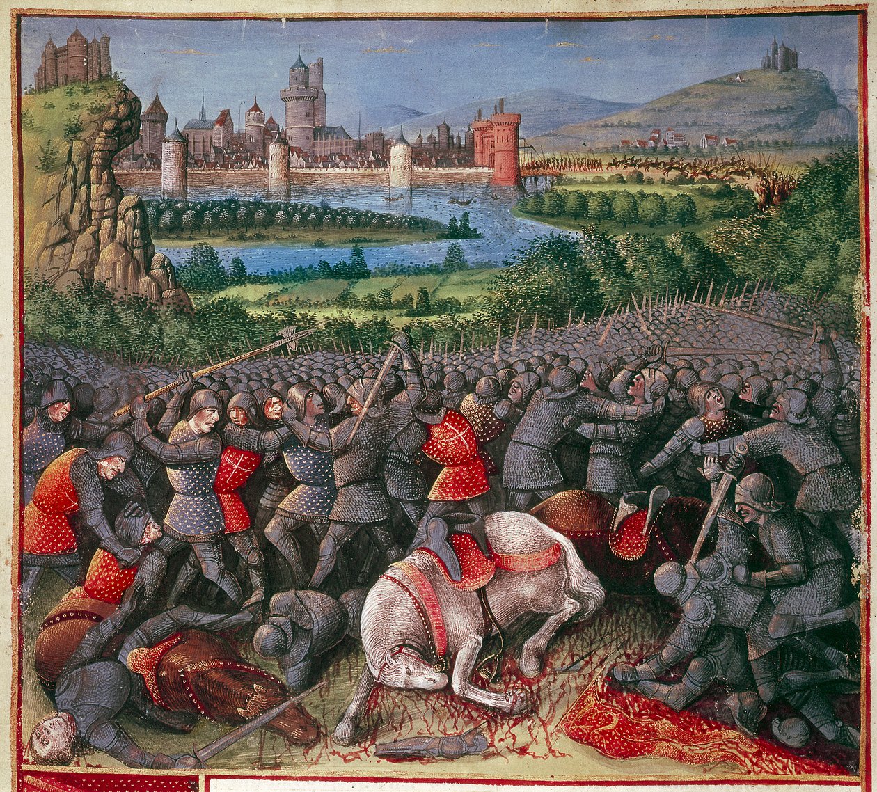 最初の十字軍人民十字軍、1096-1099、c1490の間の戦い 作： セバスチャン・マルモレット