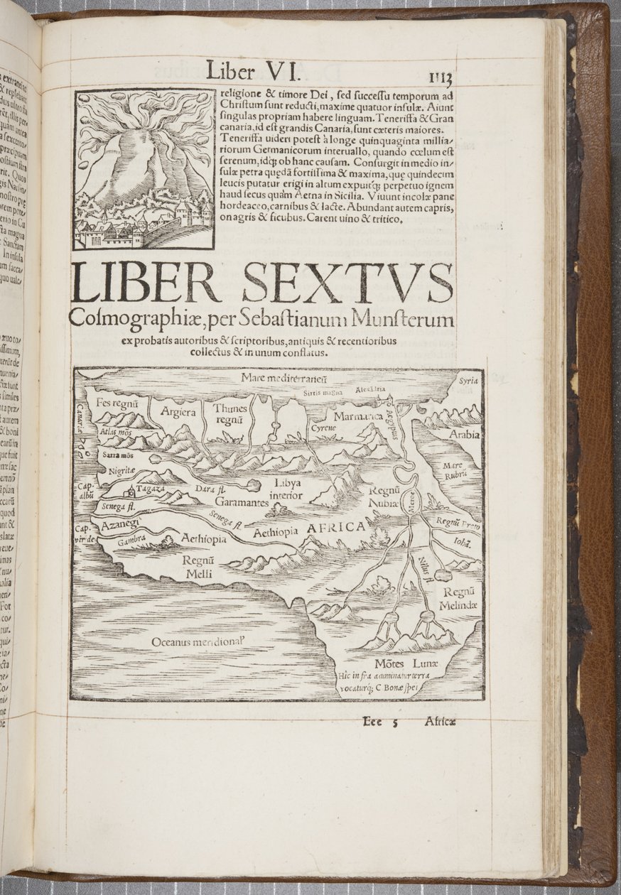 Cosmographia、Col 1113、1544 作： セバスチャン・ミュンスター