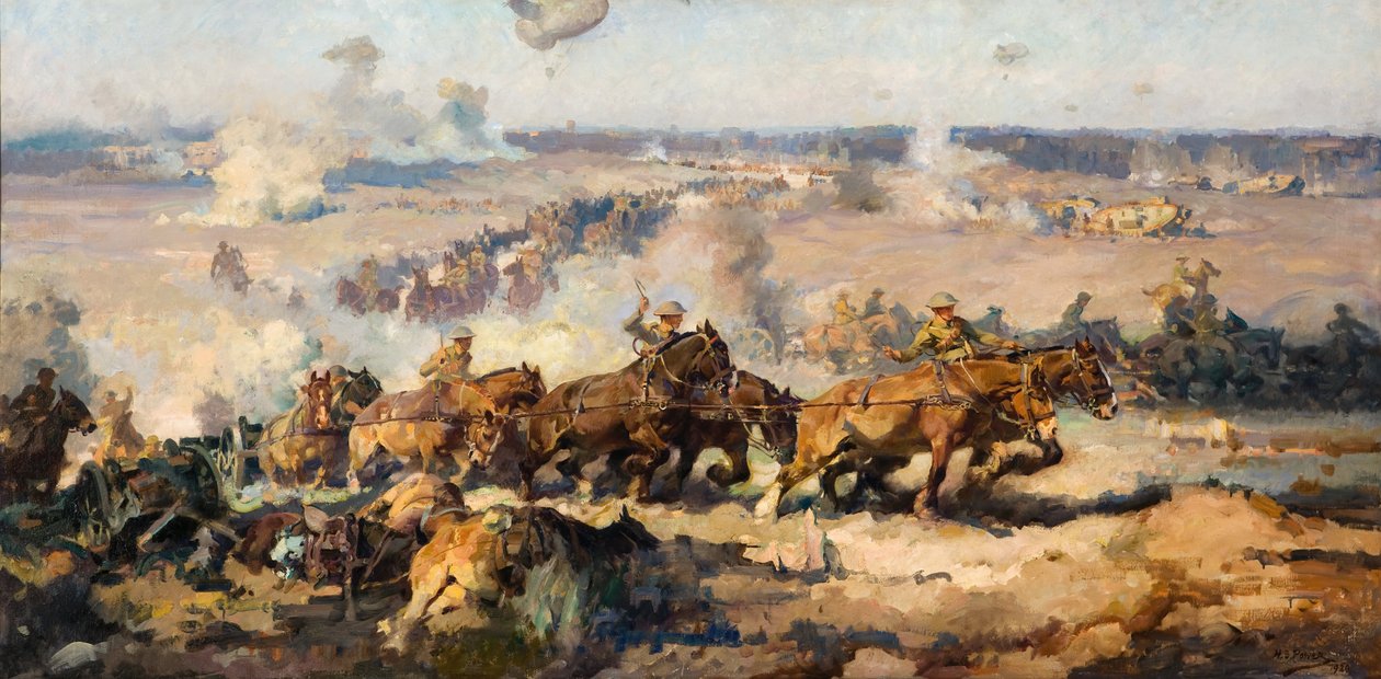 Villers-Bretonneuxの前の戦い、1918年8月8日 作： セプティマス力