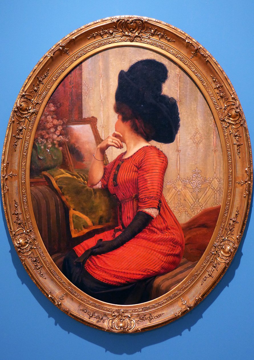 赤い服を着た女 | アートプリント