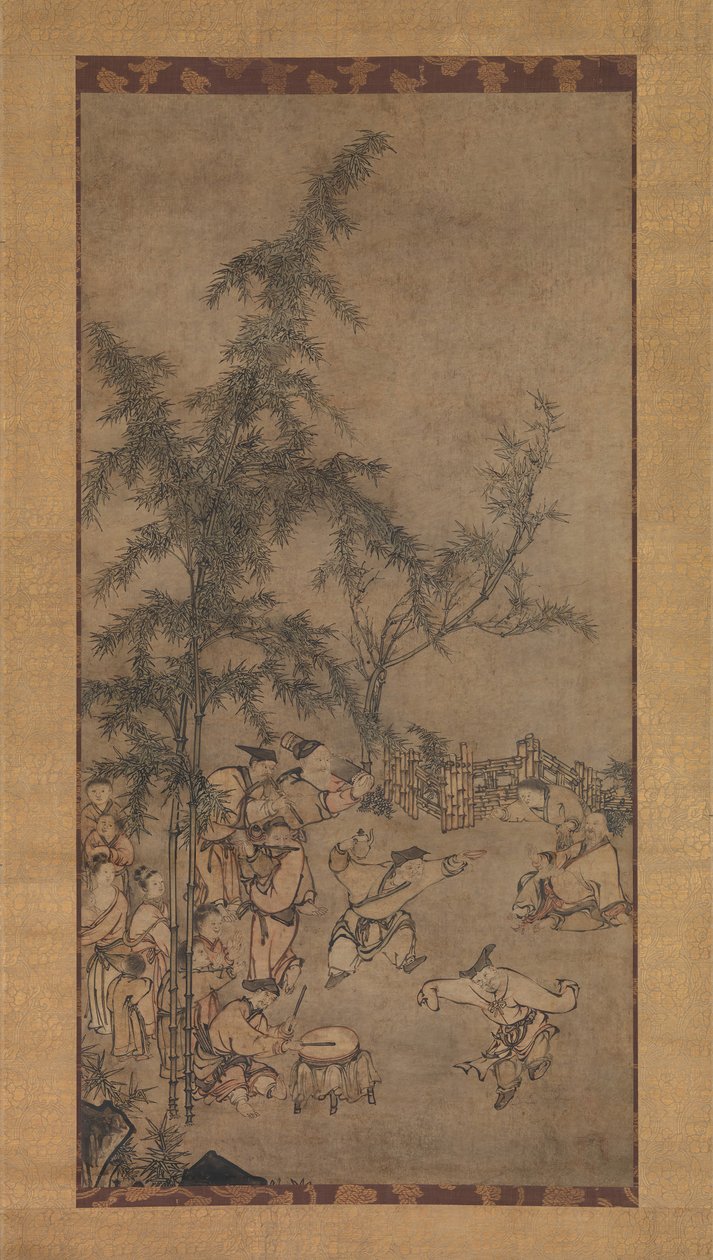 竹林の七賢者、1550年代。 作： 雪村