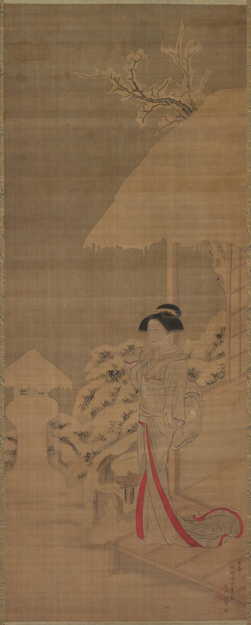 雪中美人 作： 司馬江漢