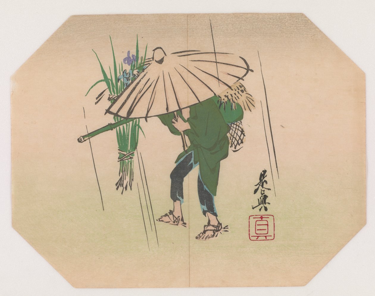 ファンプリントデザイン（色木版画） 作： 柴田絶心