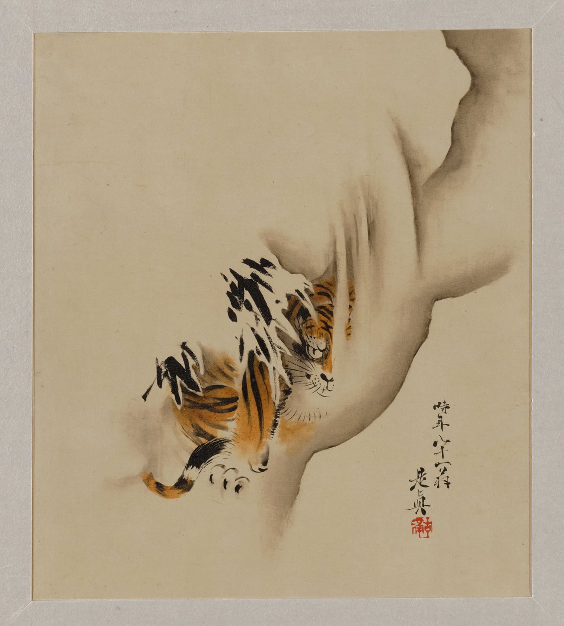高名な是真による漆絵の画帖 作： 柴田絶心