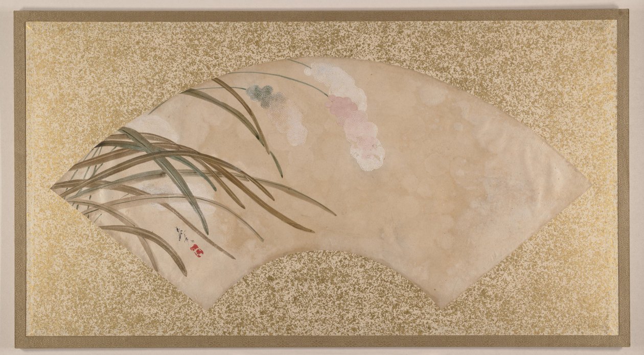 花と葉 作： 柴田絶心