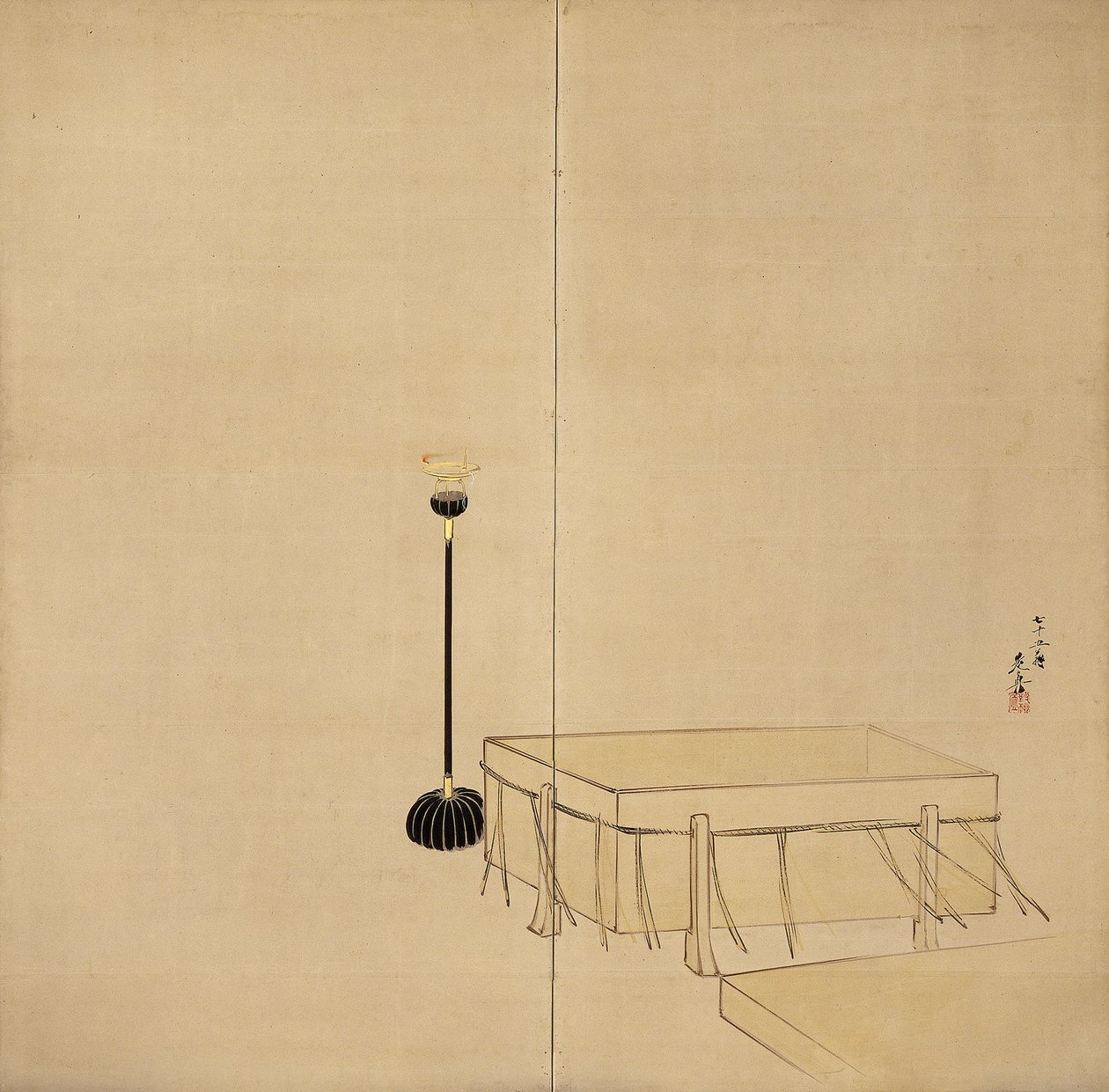 茨木［対の左］ 作： 柴田絶心