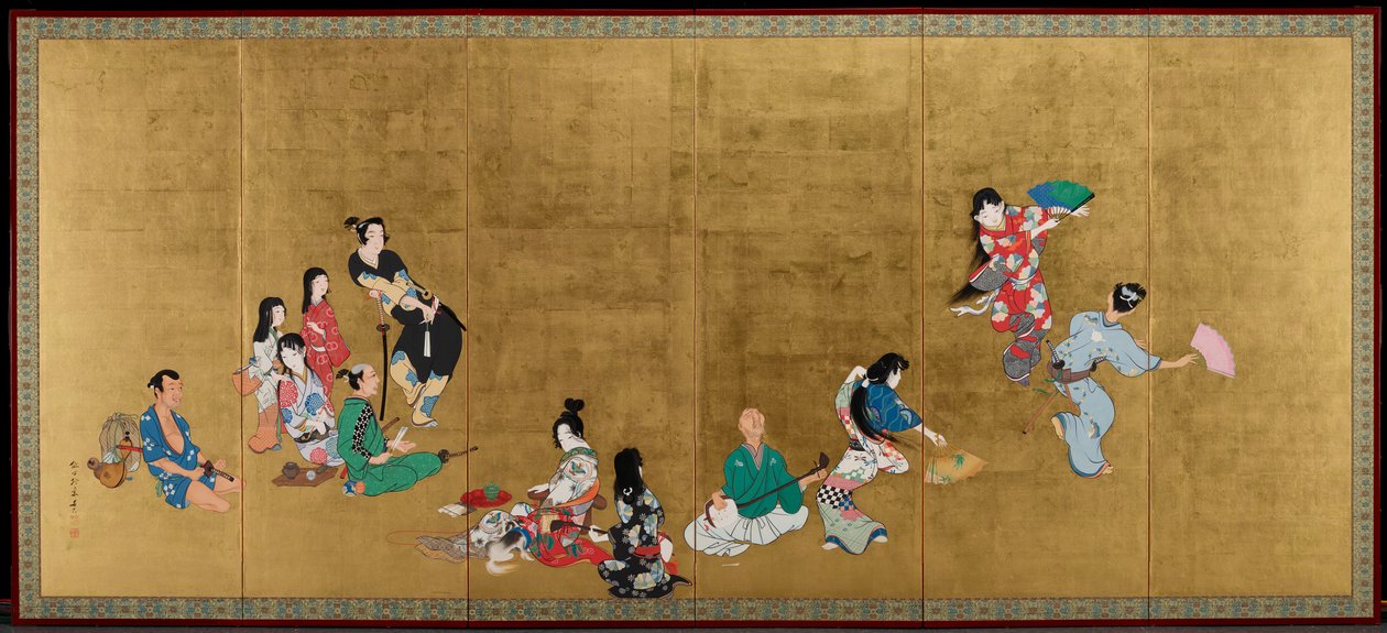 四芸［対作品の左］ 作： 柴田絶心
