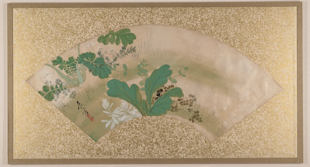 さまざまな植物と草 作： 柴田絶心