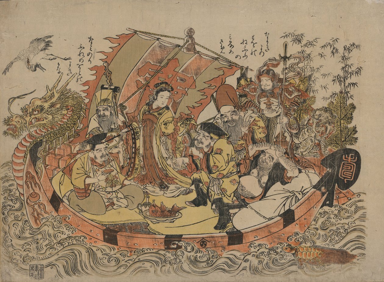 七福神 1775年～1780年 作： 北尾重政