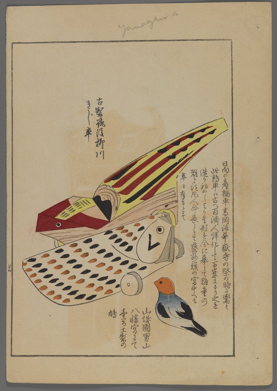日本のおもちゃ、清水清風の海の友（A Childs Friends）、1891-1923年。鳥、魚、爬虫類。 作： 清水誠風