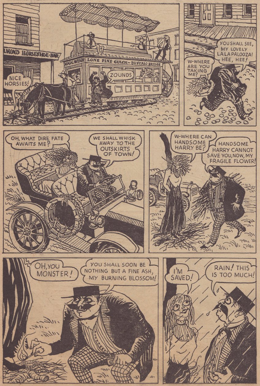 「絶望的なデズモンド」、漫画ストリップ、c1955。 作： シャーリー・マーカム