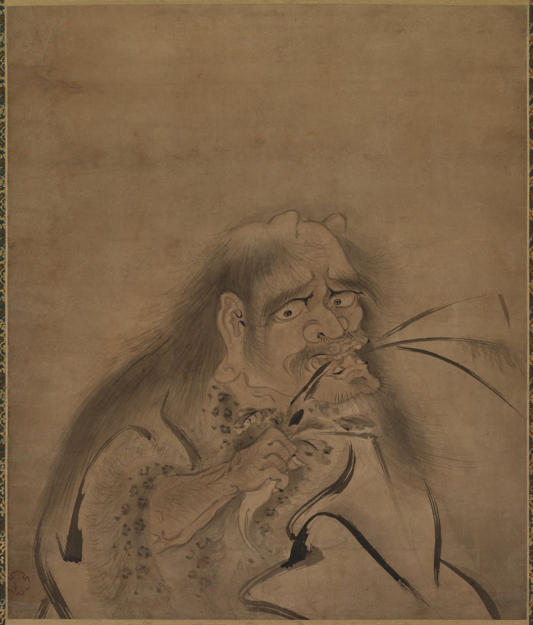 新野の肖像、1400年代後半から1500年代前半。 作： 昇龍