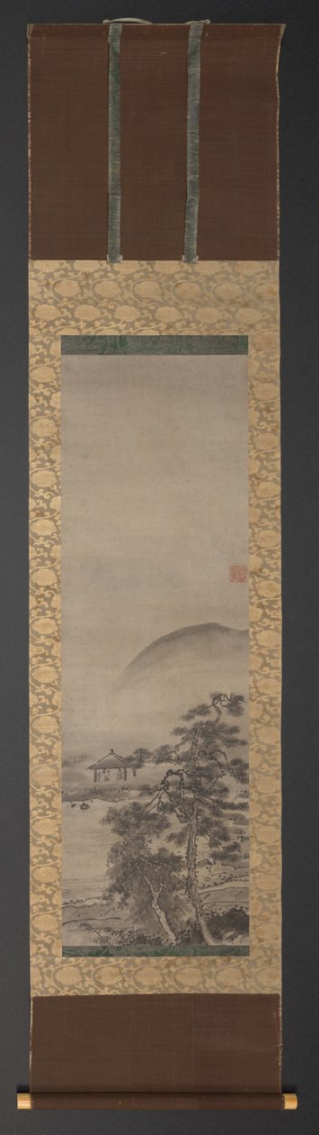 人物のいる風景（2点1組） 作： 修月東館