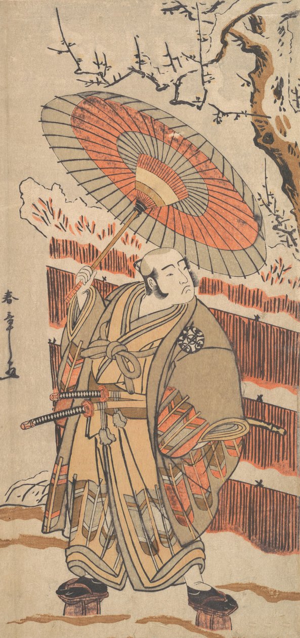 中村系列の俳優。 1778年。 作： 春章