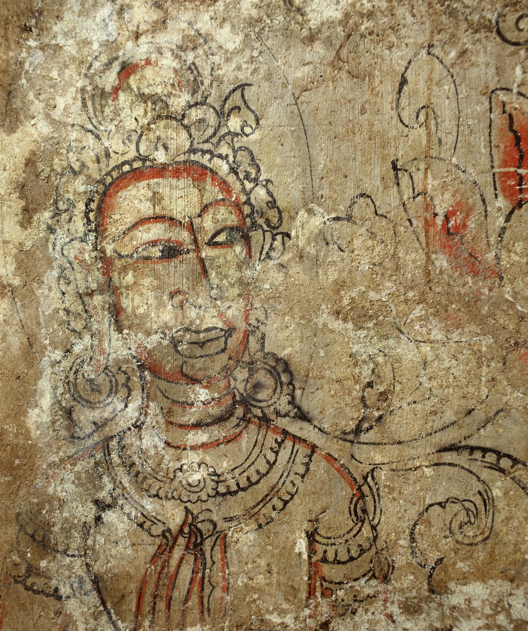 プラングの地下室からの女性の女神の詳細、1424 作： シャムの学校