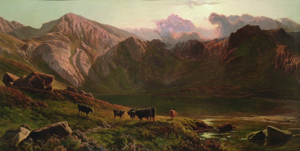 Llyn Idwal、北ウェールズ 作： シドニーリチャードパーシー