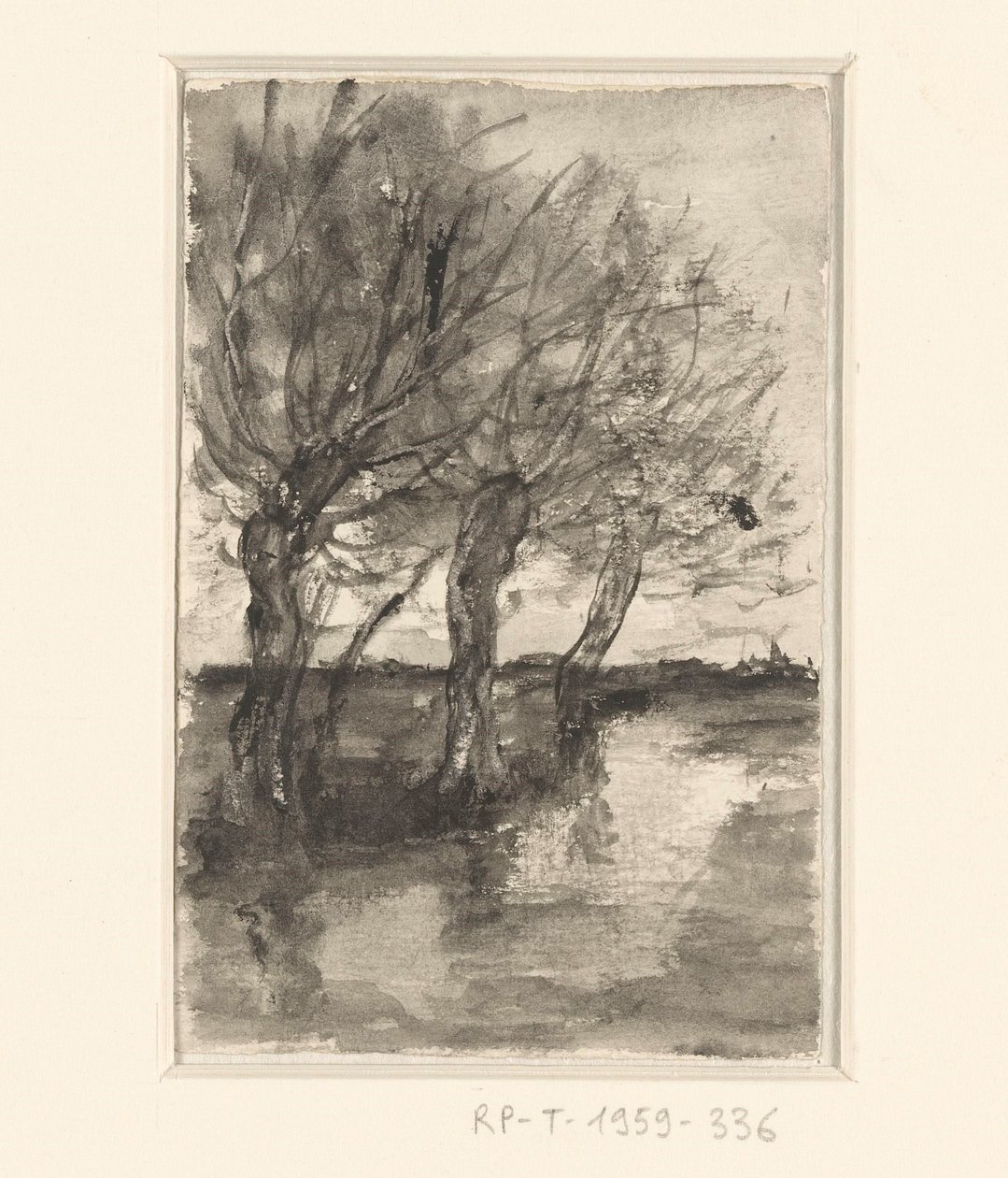 溝沿いの木々 作： Sientje Mesdag van Houten