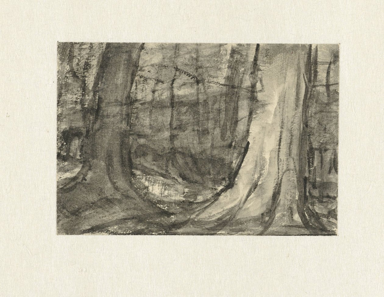 木々の間の顔 作： Sientje Mesdag van Houten