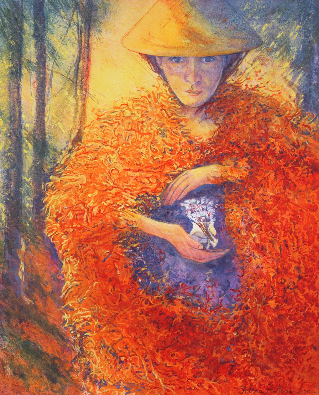 花の番人、2004（紙にトイレ） 作： シルビアパストーレ