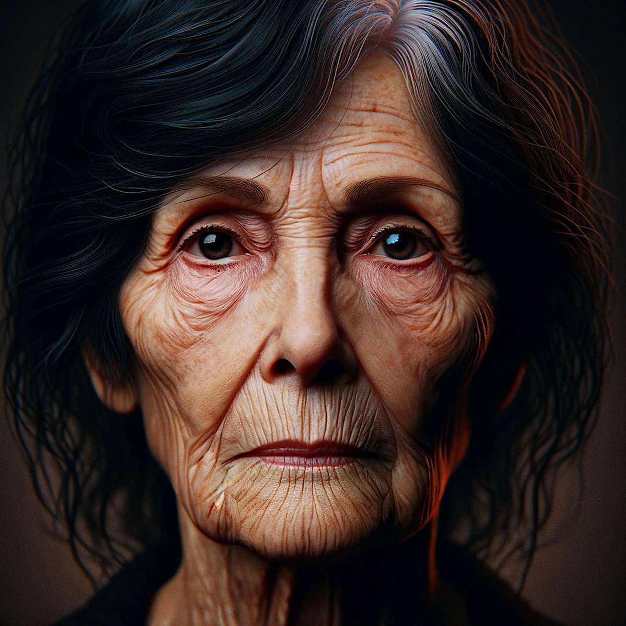 ドリス-"AIが成型した人生の歳月：時を超えた肖像画" 作： シルビア・マルティーニ