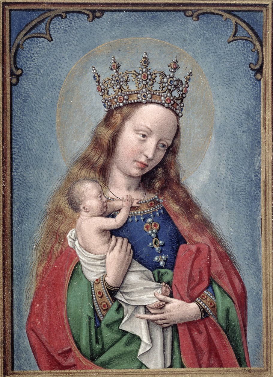 W.99 fol.44v Virgin and Child、c.1530 作： サイモン・ベニング