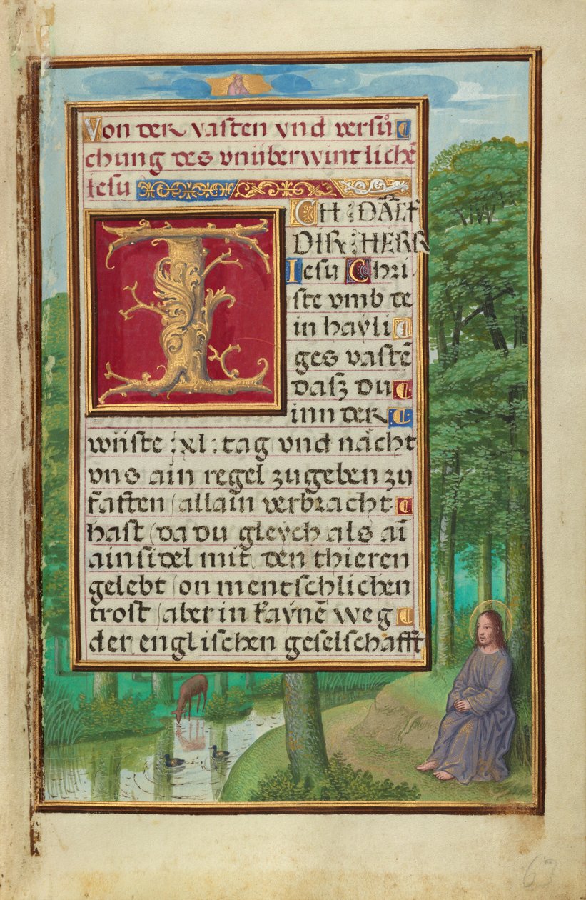 Rand mit Christus in der Wüste 作： サイモン・ベニング