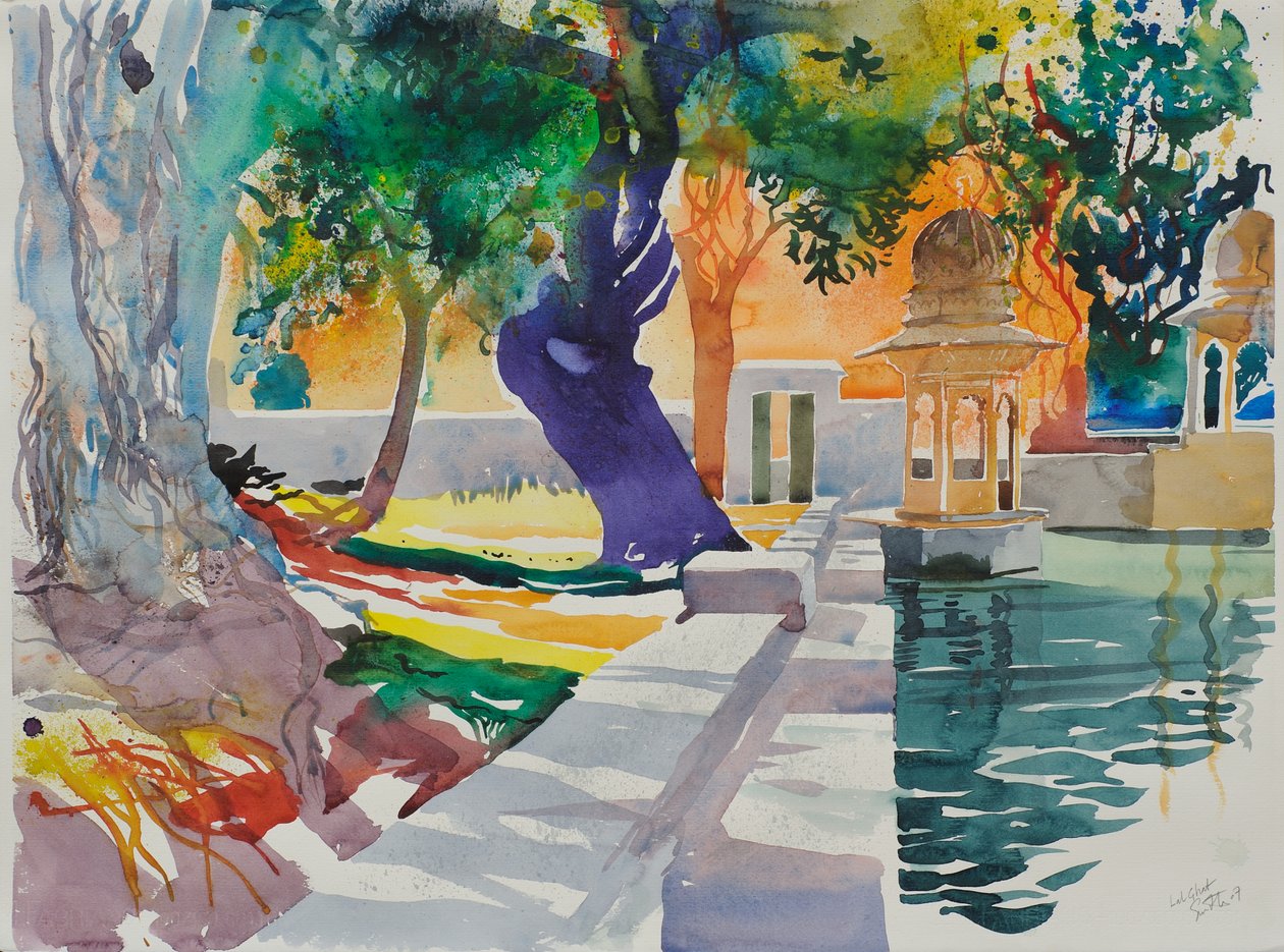 ラール・ガート, 2007 （紙に水彩画） 作： サイモン・フレッチャー