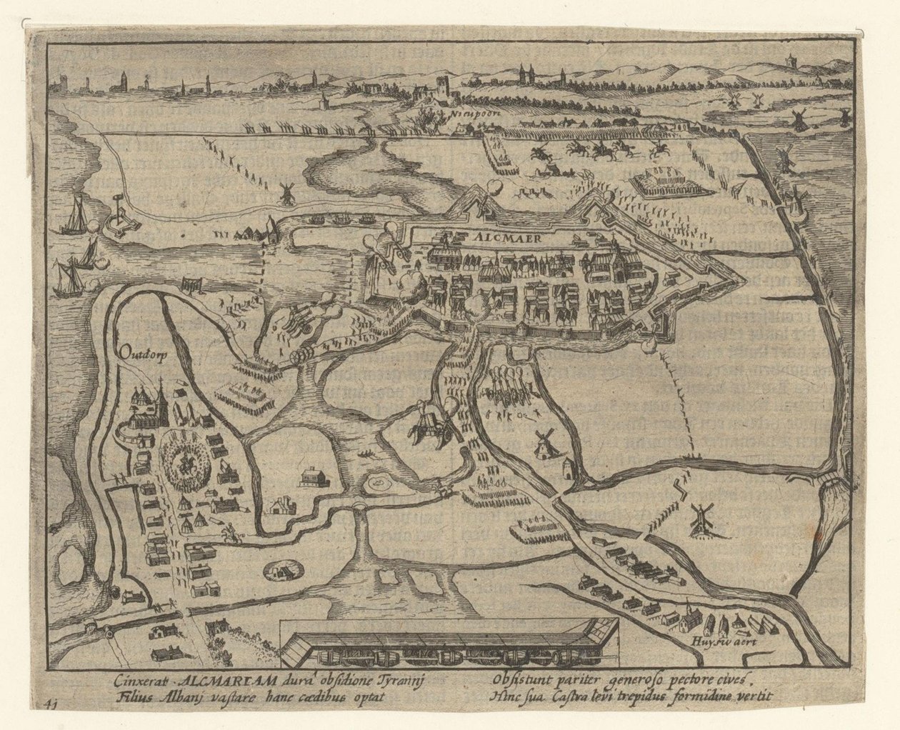 アルクマールの包囲戦、1573年 作： シモン・フリシウス