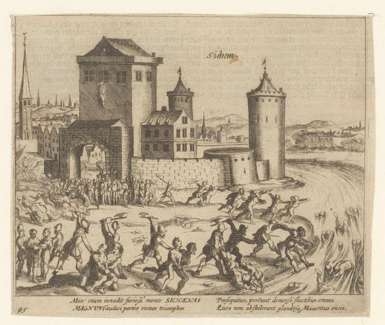 『ジケムの処刑』、1578年 作： シモン・フリシウス