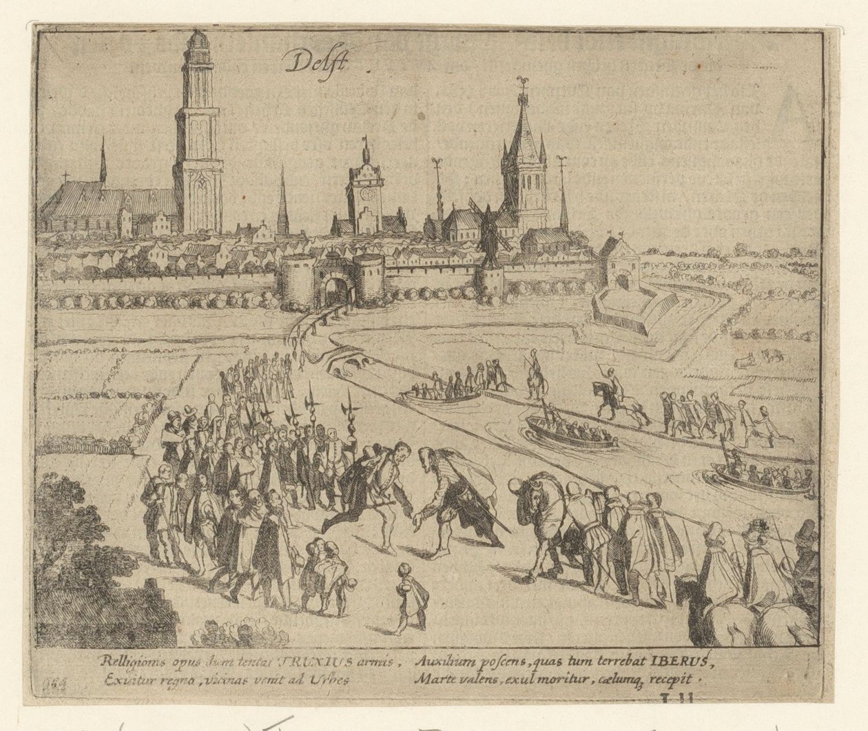 1584年、デルフトでトルクセスが歓迎される 作： シモン・フリシウス