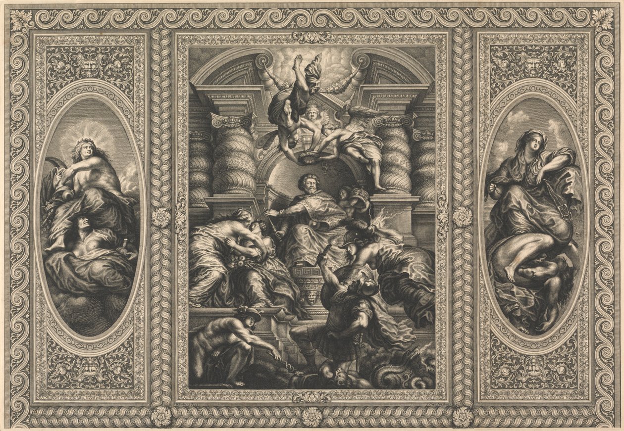 O teto da casa de banquetes em Whitehall: o reinado pacífico de James I 作： サイモン・グリベリン
