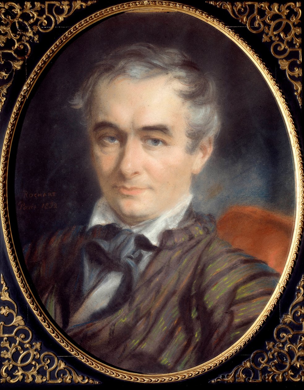 プロスペル・メリミー（1803-1870）は、作家、歴史家、フランスの考古学者です。シモン・ロシャール（1788〜1872）の絵 作： サイモン・ジャック・ロチャード